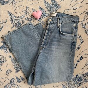 NWOT Agolde Ren High Rise Wide Crop sz 27